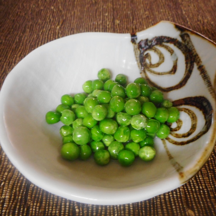 レンジでグリンピースの甘煮